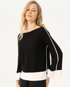 Pull manche longue bicolor