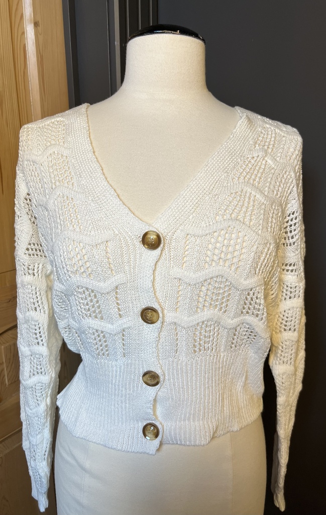 OUTLET - MADO'S Gilet Micro blanc