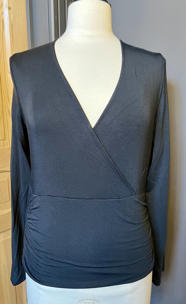 OUTLET - Surkana t-shirt croisé noir (M)